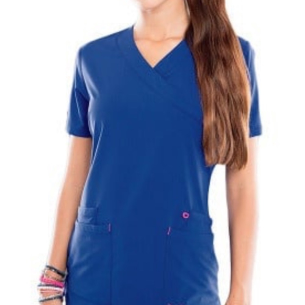 Smitten scrub set XS royal blue